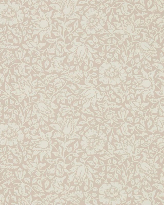 Mallow Dusky Rose – Tapete von Morris & Co.