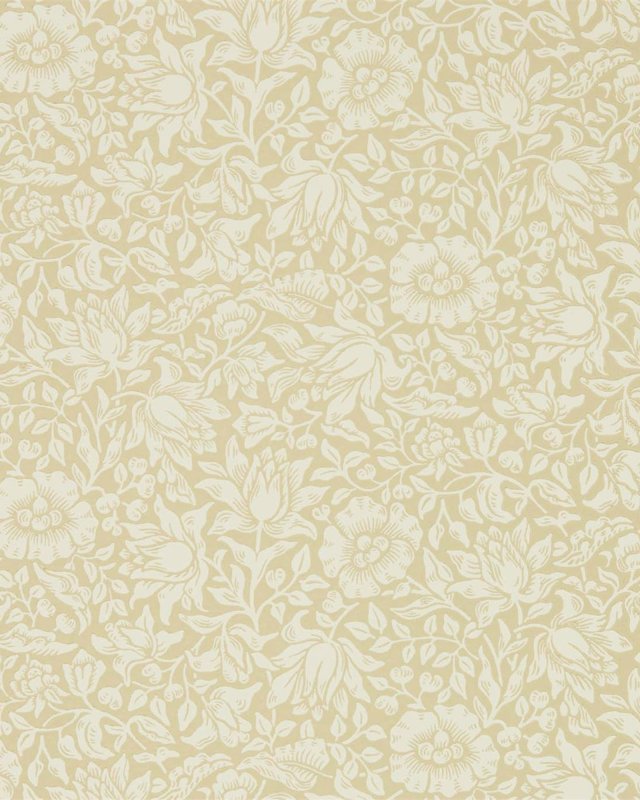 Preview: Mallow Soft Gold – Tapete von Morris & Co.