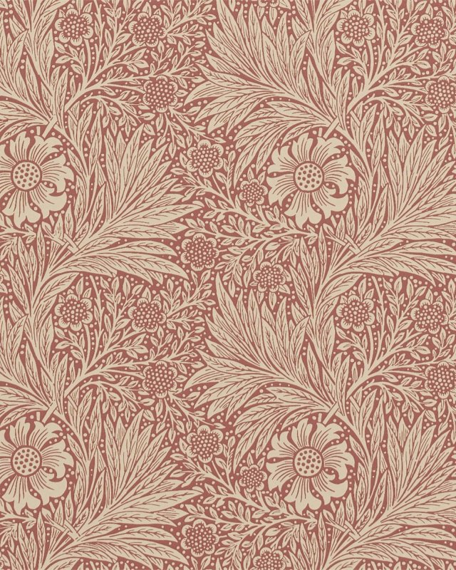 Preview: Marigold Brick – Tapete von Morris & Co.