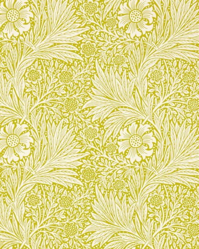 Marigold Chartreuse – Tapete von Morris & Co.