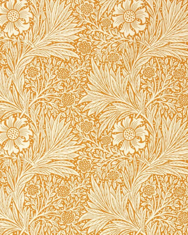 Marigold Orange – Tapete von Morris & Co.