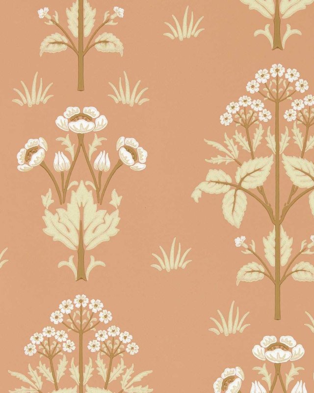Preview: Meadow Sweet Blush – Tapete von Morris & Co.