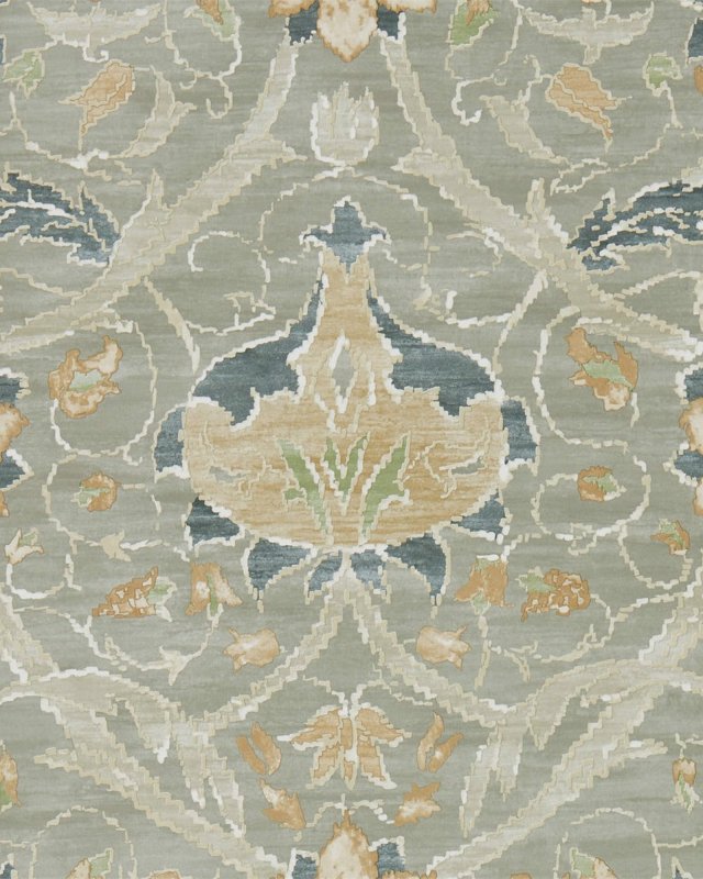 Preview: Montreal Grey/Charcoal – Tapete von Morris & Co.