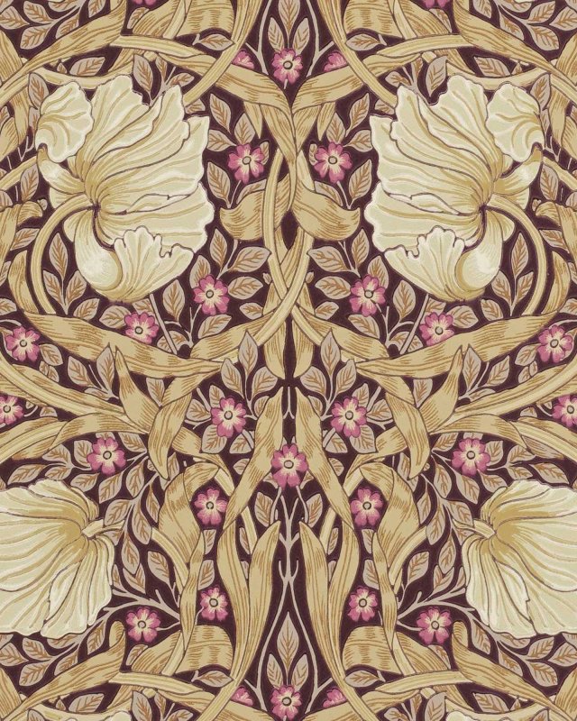 Pimpernel Fig/Sisal – Tapete von Morris & Co.