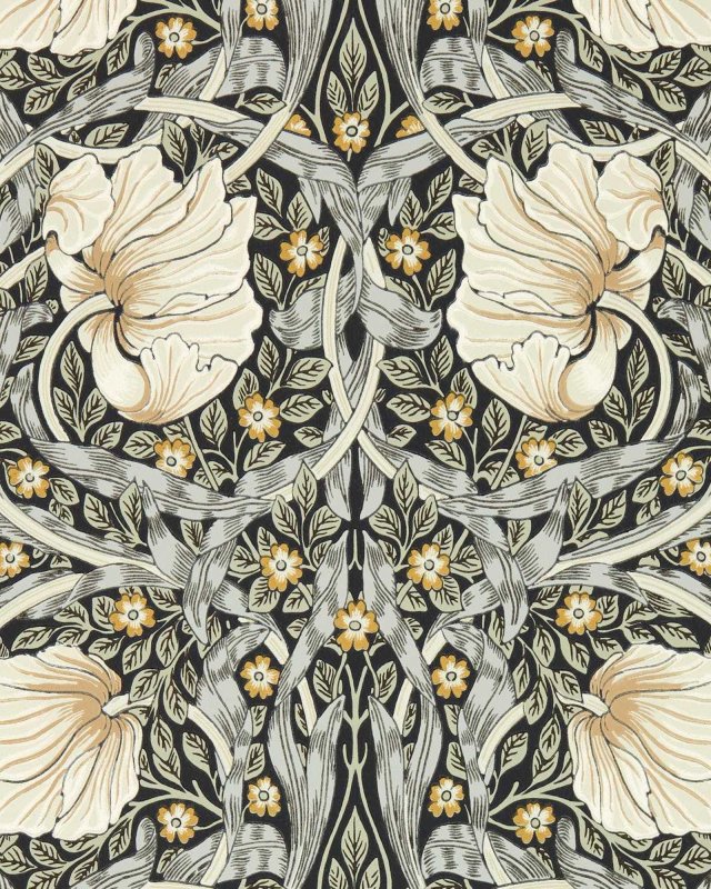 Pimpernel Ink/Sage – Tapete von Morris & Co.
