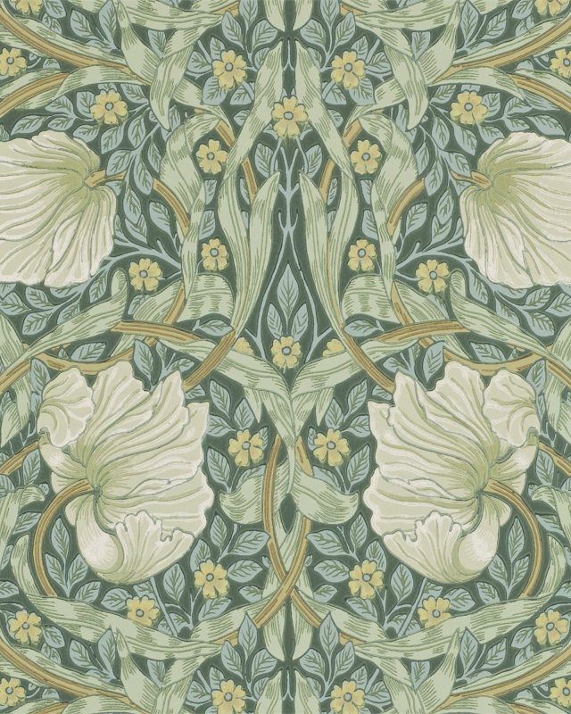Pimpernel Privet/Slate – Tapete von Morris & Co.