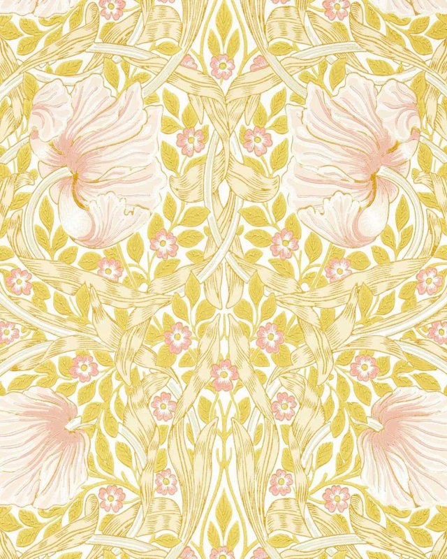 Preview: Pimpernel Simply Morris Sunflower/Pink – Tapete von Morris & Co.