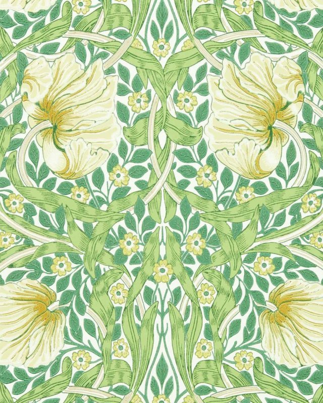 Preview: Pimpernel Simply Morris Weld/Leaf Green – Tapete von Morris & Co.