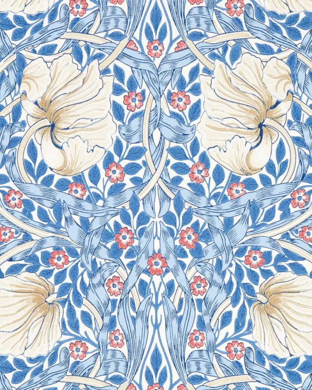 Pimpernel Simply Morris Woad – Tapete von Morris & Co.
