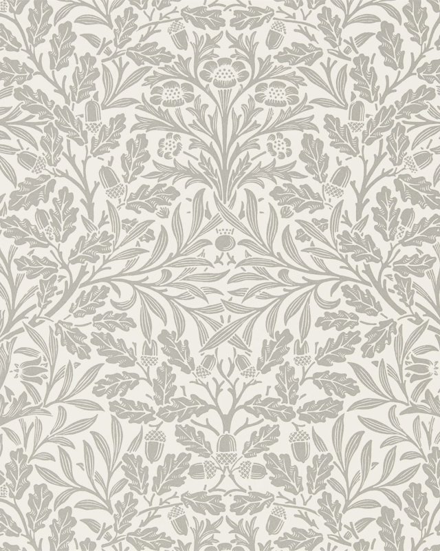 Pure Acorn Ecru/Pewter – Tapete von Morris & Co.