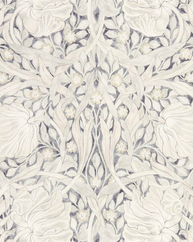 Preview: Pure Pimpernel Black Ink – Tapete von Morris & Co.