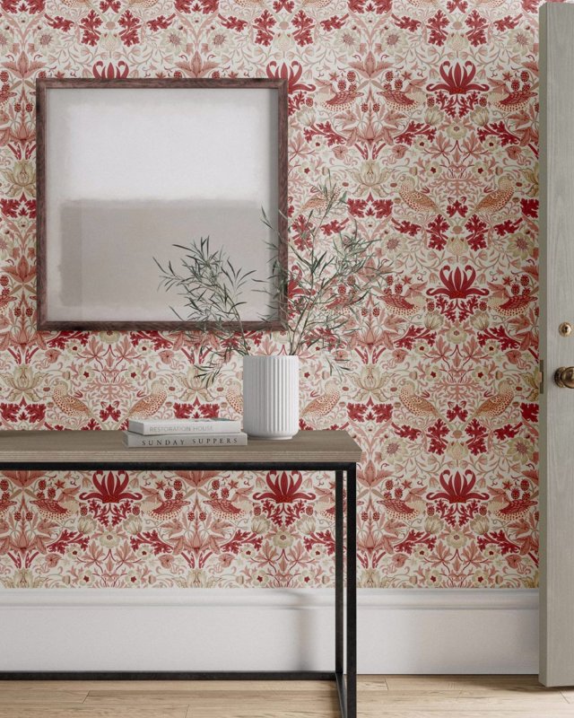 Simply Strawberry Thief Tapete von Morris & Co. – Ambiente