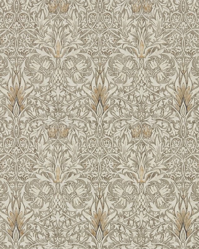 Snakeshead Stone/Cream – Tapete von Morris & Co.
