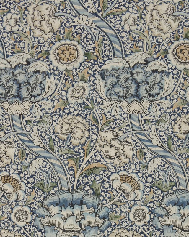 Wandle Blue/Stone – Tapete von Morris & Co.