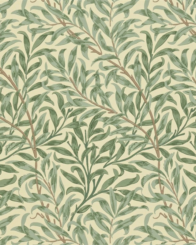 Willow Boughs Green – Tapete von Morris & Co.
