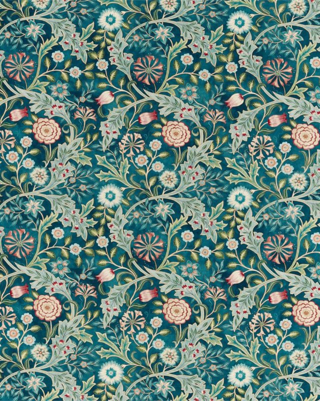 Wilhelmina Teal – Stoff von Morris & Co.