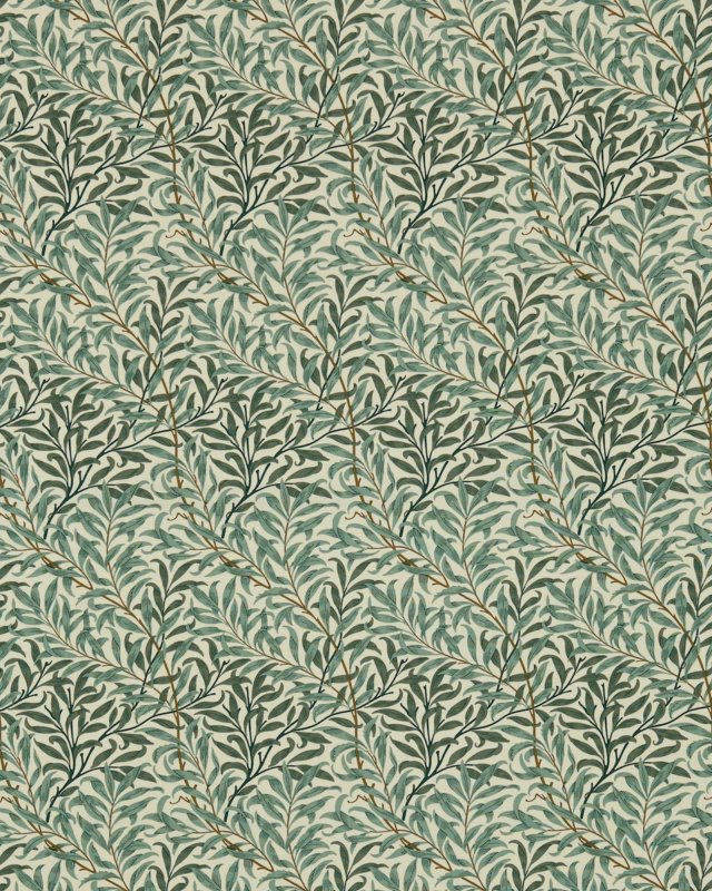 Willow Boughs Cream/Green – Stoff von Morris & Co.
