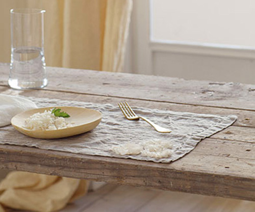 Peonie Tischset in leinenfarben - 2er Set - 39 x 56 cm
