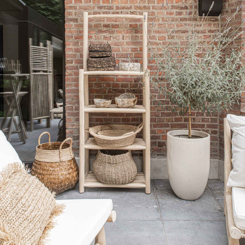 Raffia Basket — flache Körbe