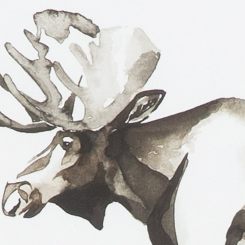 Preview: Aquarell Elch aus dem Set Watercolor Woodlands, Detail