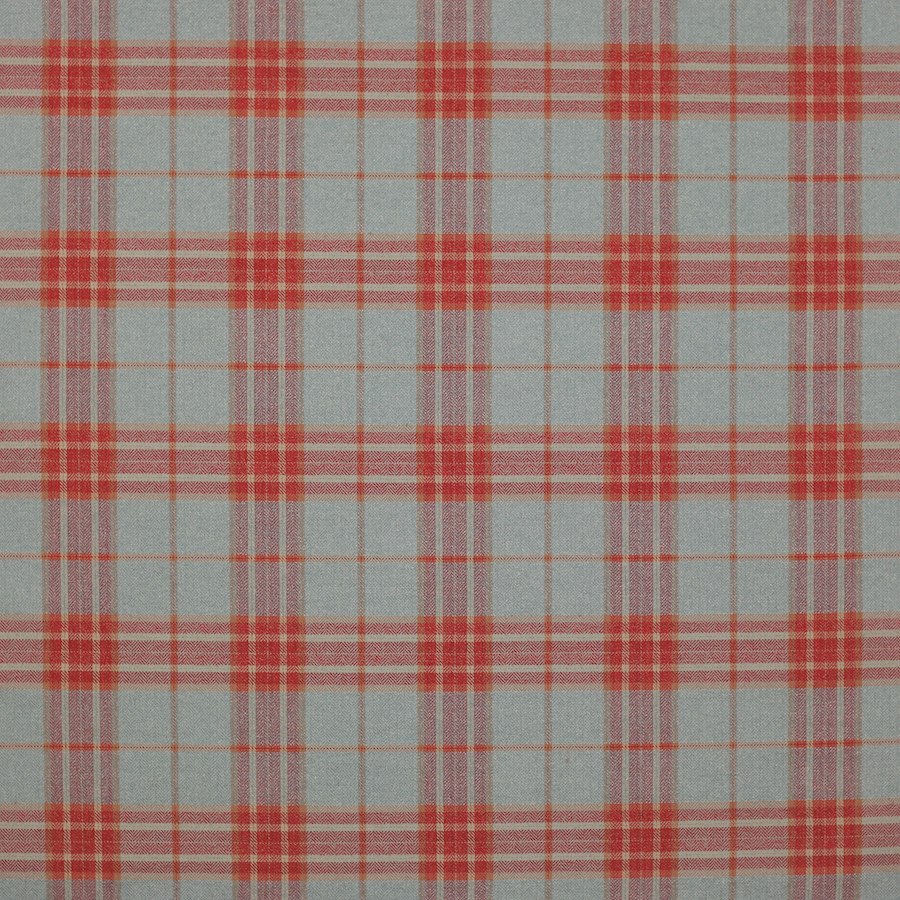 Dunmore Check Aqua/Tomato