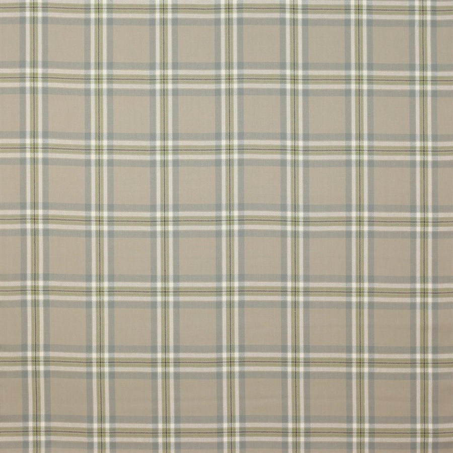 Malone Check Aqua/Leaf