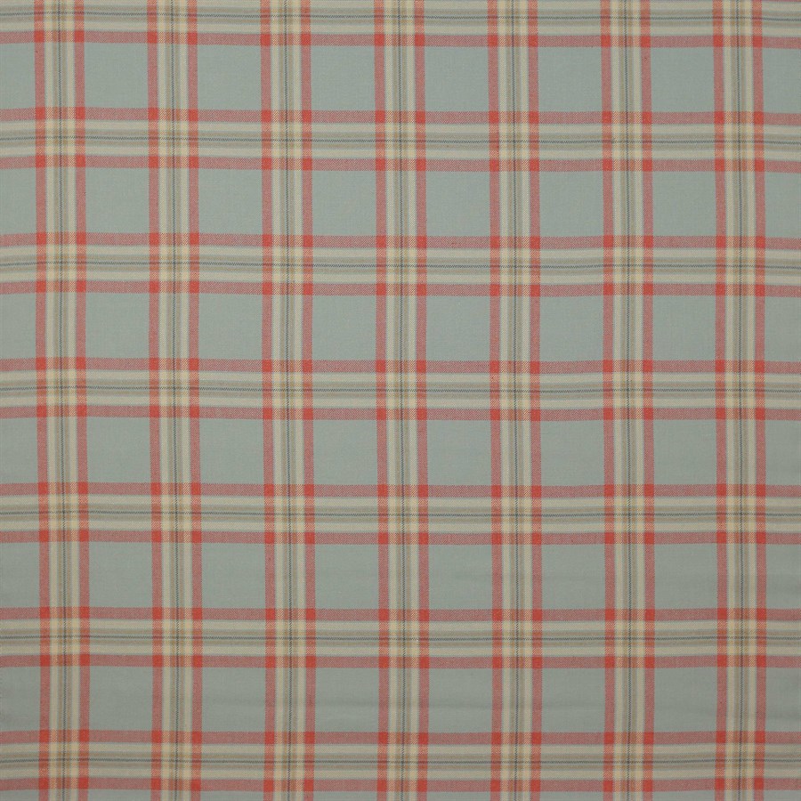 Malone Check Tomato/Aqua