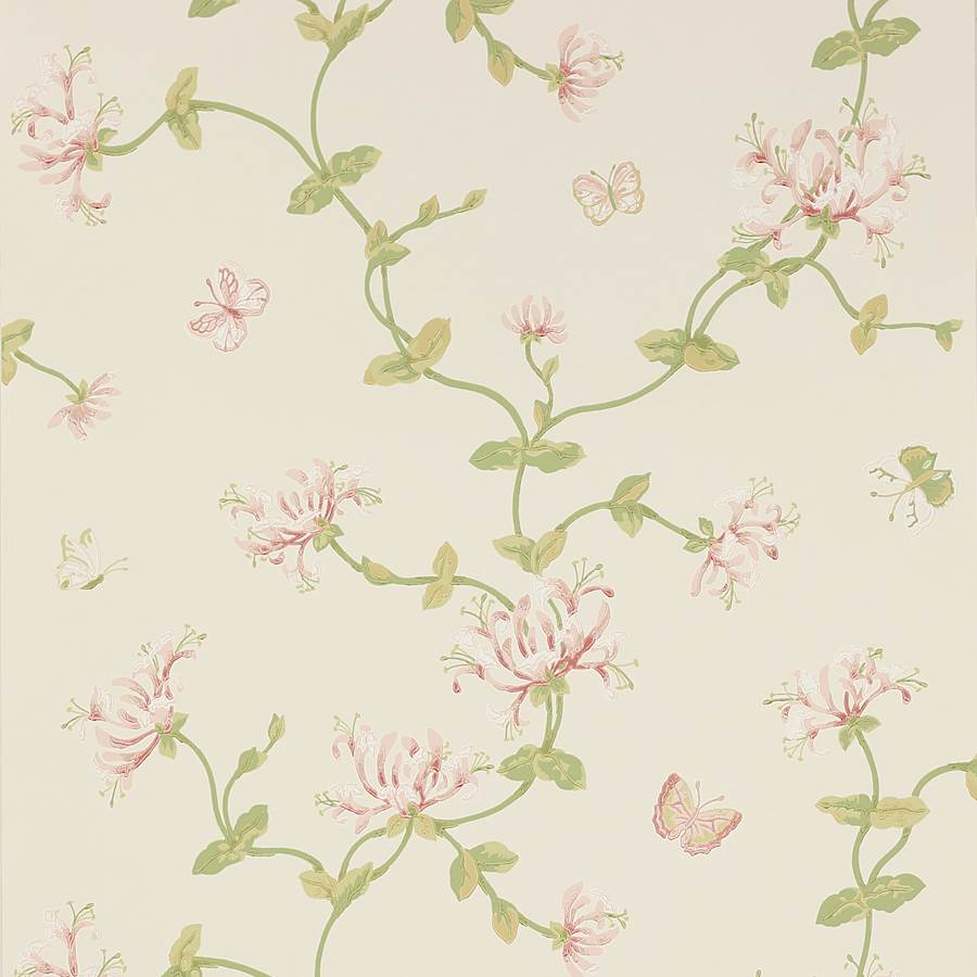 Honeysuckle Garden Pink/Green