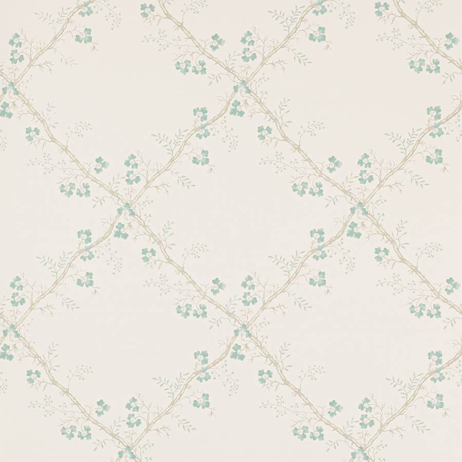 Trefoil Trellis Aqua