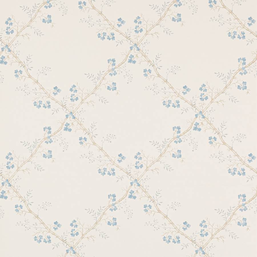 Trefoil Trellis Blue