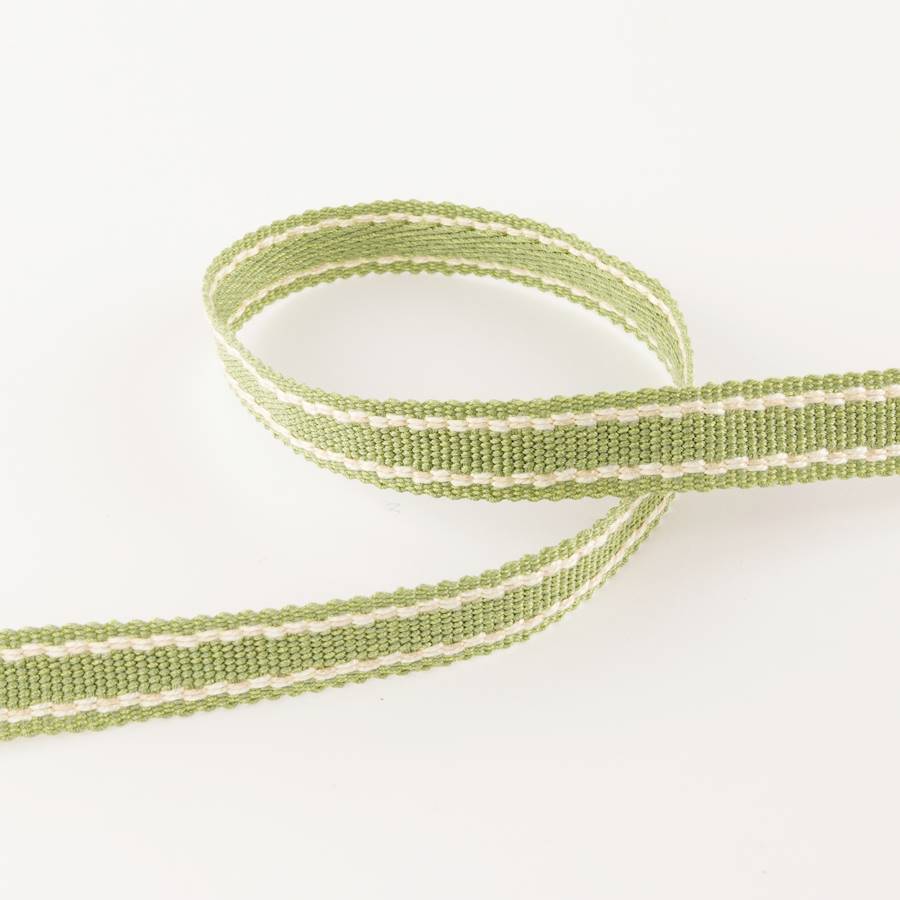 Arlington Narrow Braid Leaf Green