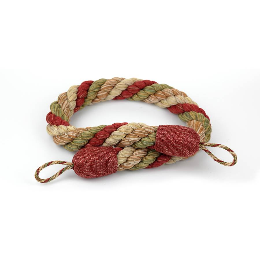 Arlington Rope Tieback Tomato/Olive