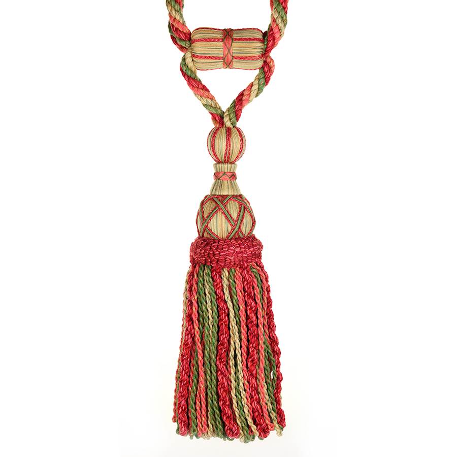 Arlington Tassel Tieback Red/Green