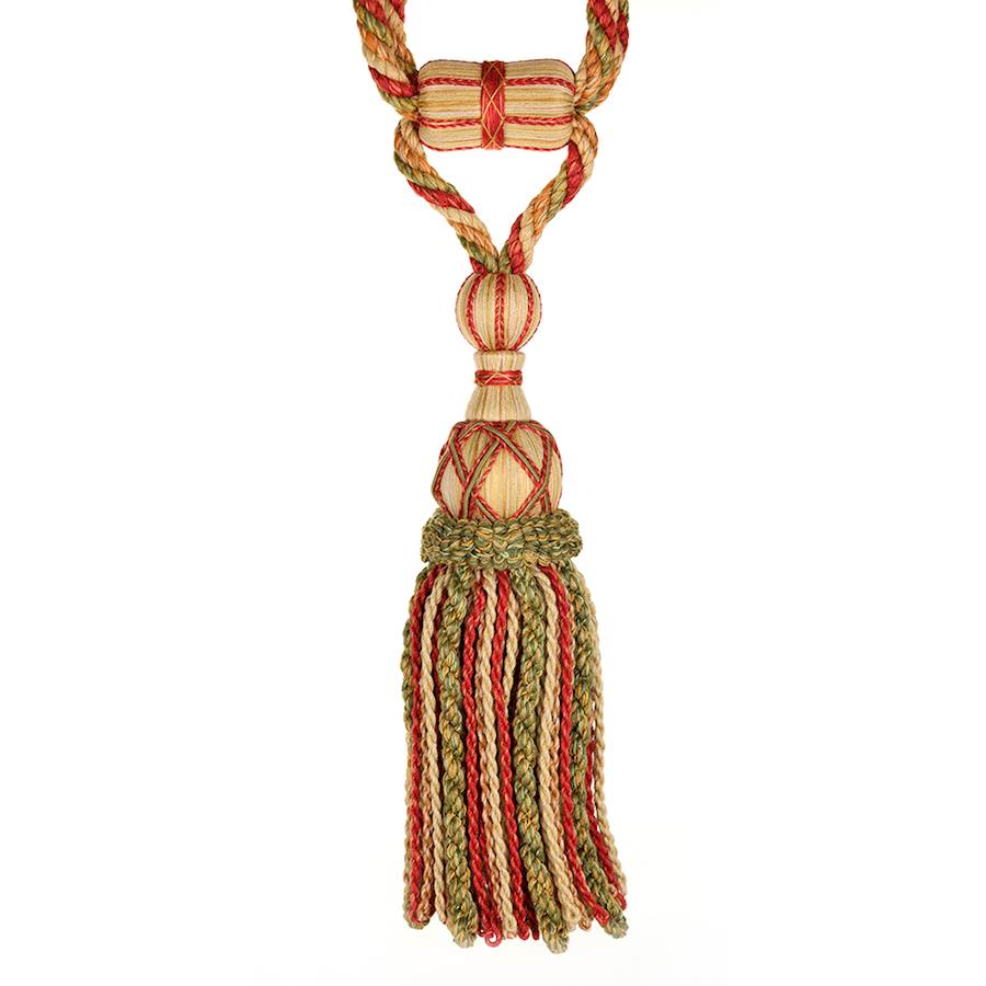 Arlington Tassel Tieback Tomato/Olive