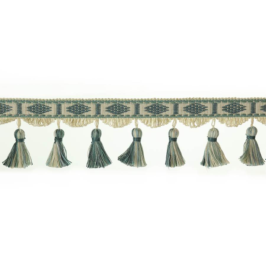 Arlington Tasselled Fringe Aqua