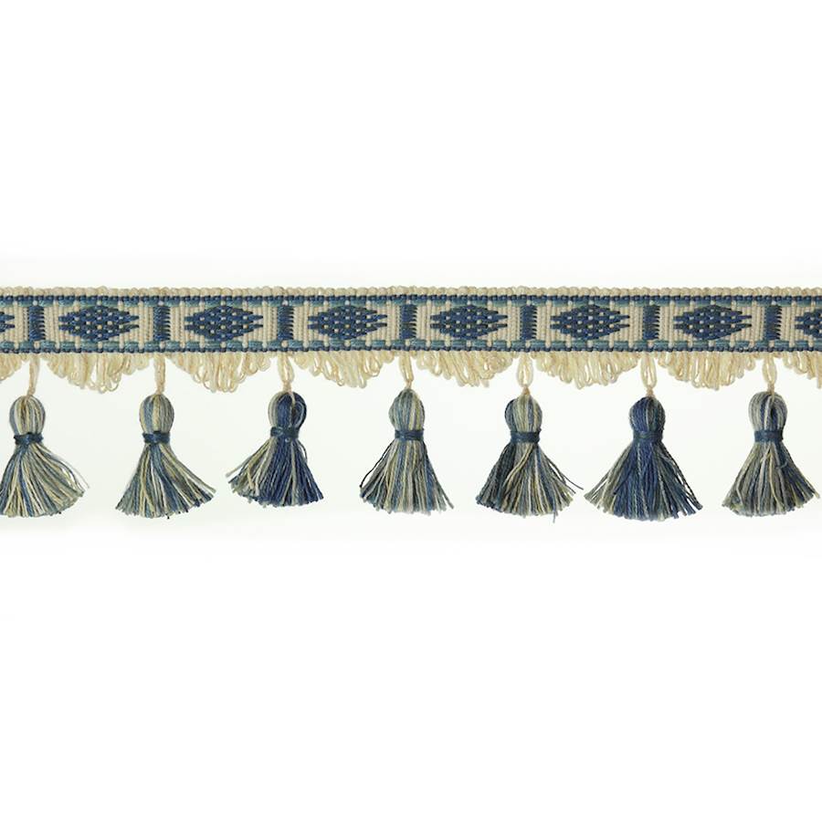 Arlington Tasselled Fringe Blue