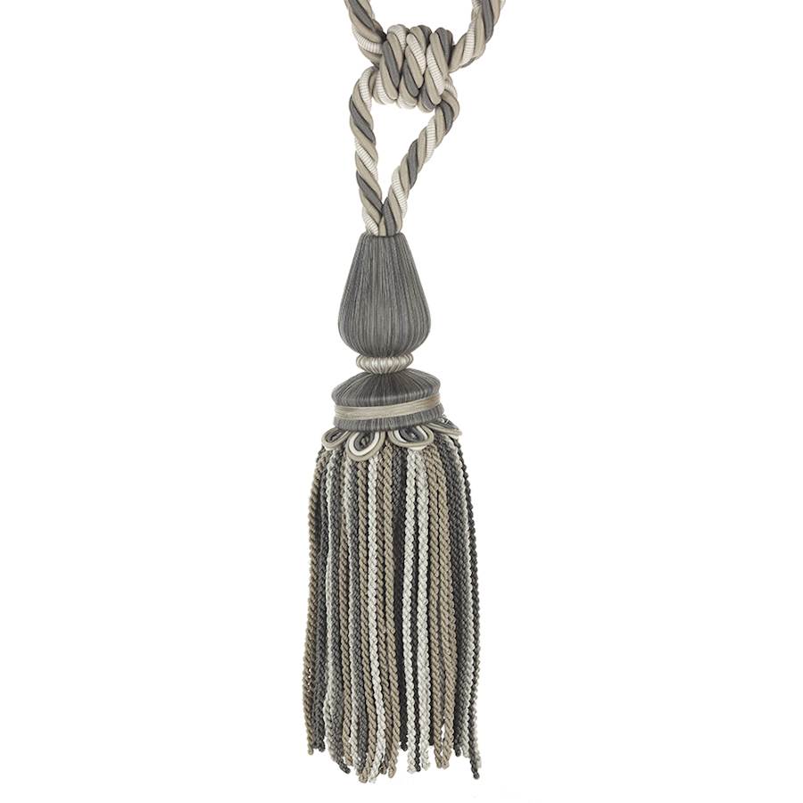 Delano Tassel Tieback Charcoal