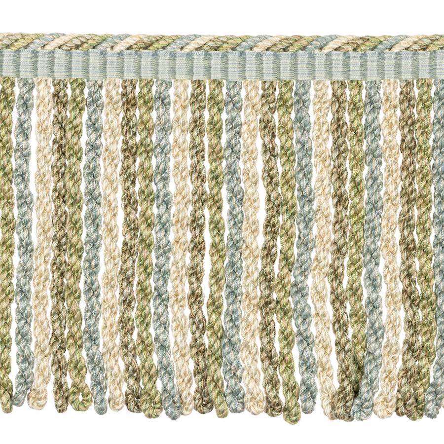 Lansdowne Bullion Fringe Aqua/Leaf