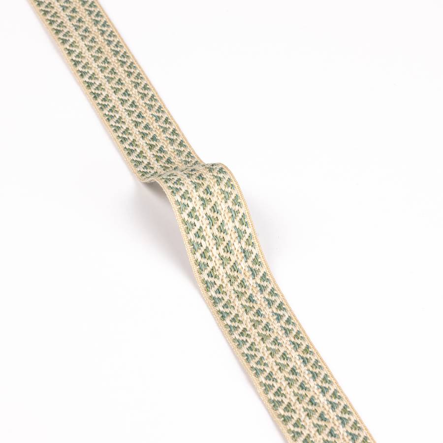 Lansdowne Herringbone Tape Green