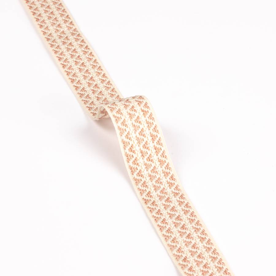 Lansdowne Herringbone Tape Old Pink