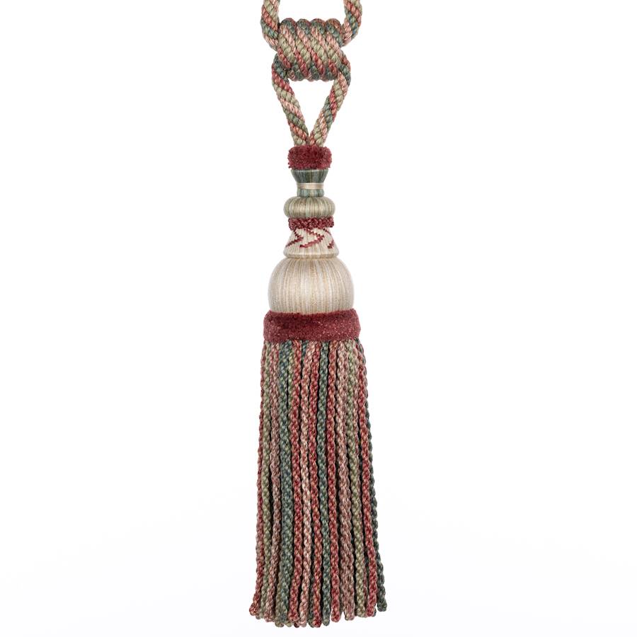 Lansdowne Tassel Tieback Red/Forest