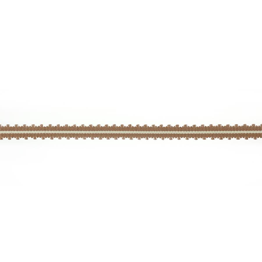 Narrow Picot Braid Brown