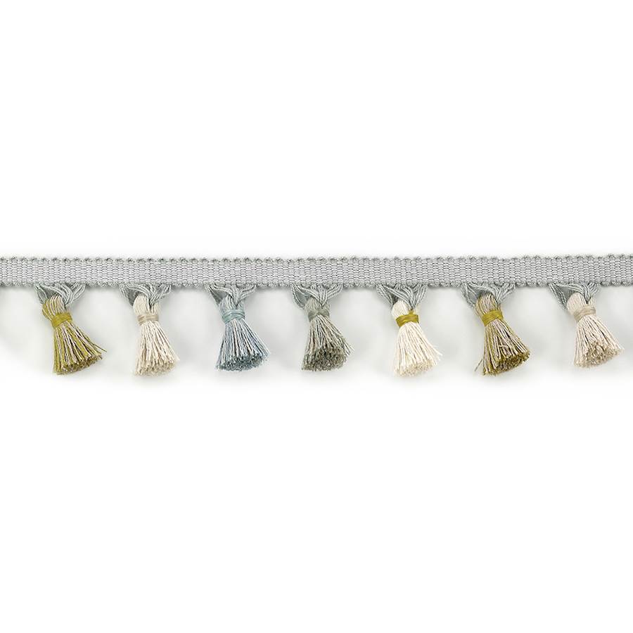 Theodore Tassel Fringe Aqua/Leaf