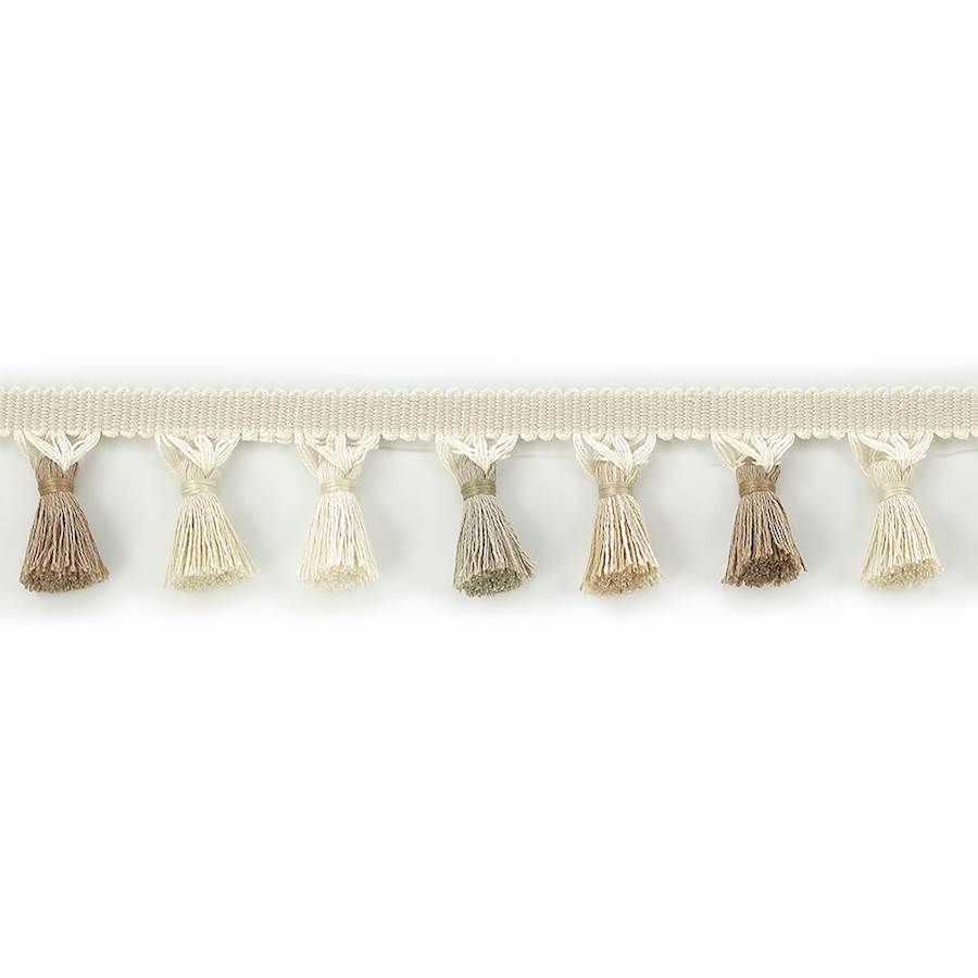 Theodore Tassel Fringe Beige