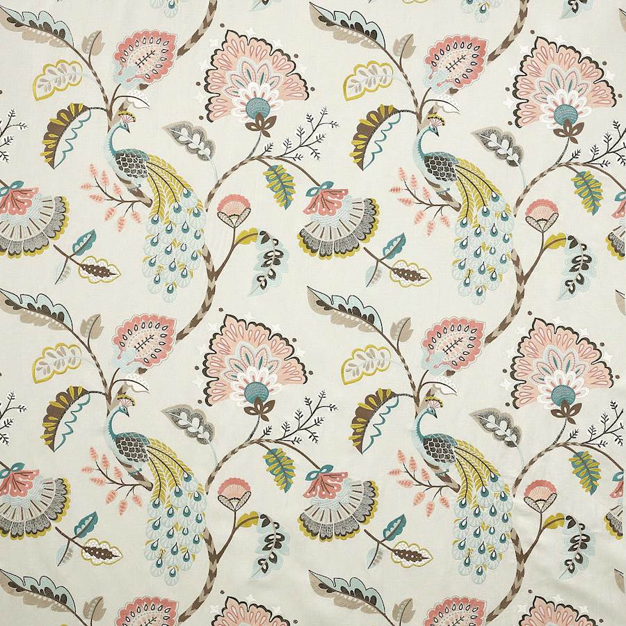 Jaipur Peacock Aqua/Pink
