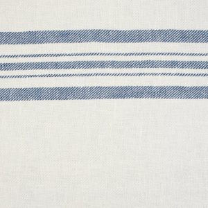 Castellino Twill Barré Maché Elfenbein Streifen blau