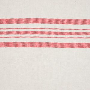 Castellino Twill Barré Maché Elfenbein Streifen rot
