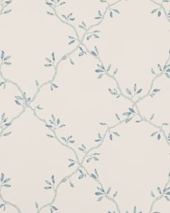 Leaf Trellis Old Blue
