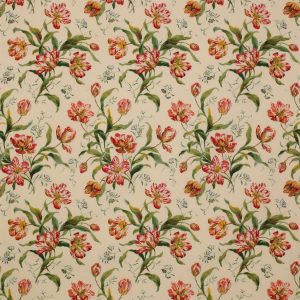 Delft Tulips Leinen Pink/Green