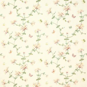 Honeysuckle Garden Cream Pink/Green